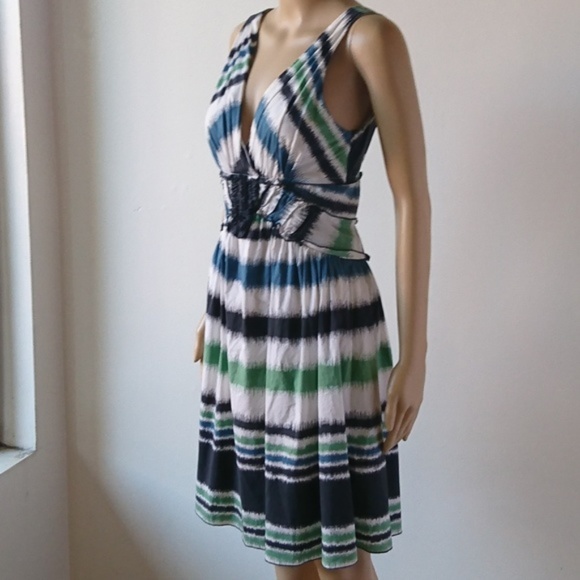 BCBG Size XS 2 Dress Bundle Floral Print & Stripe - Picture 3 of 8